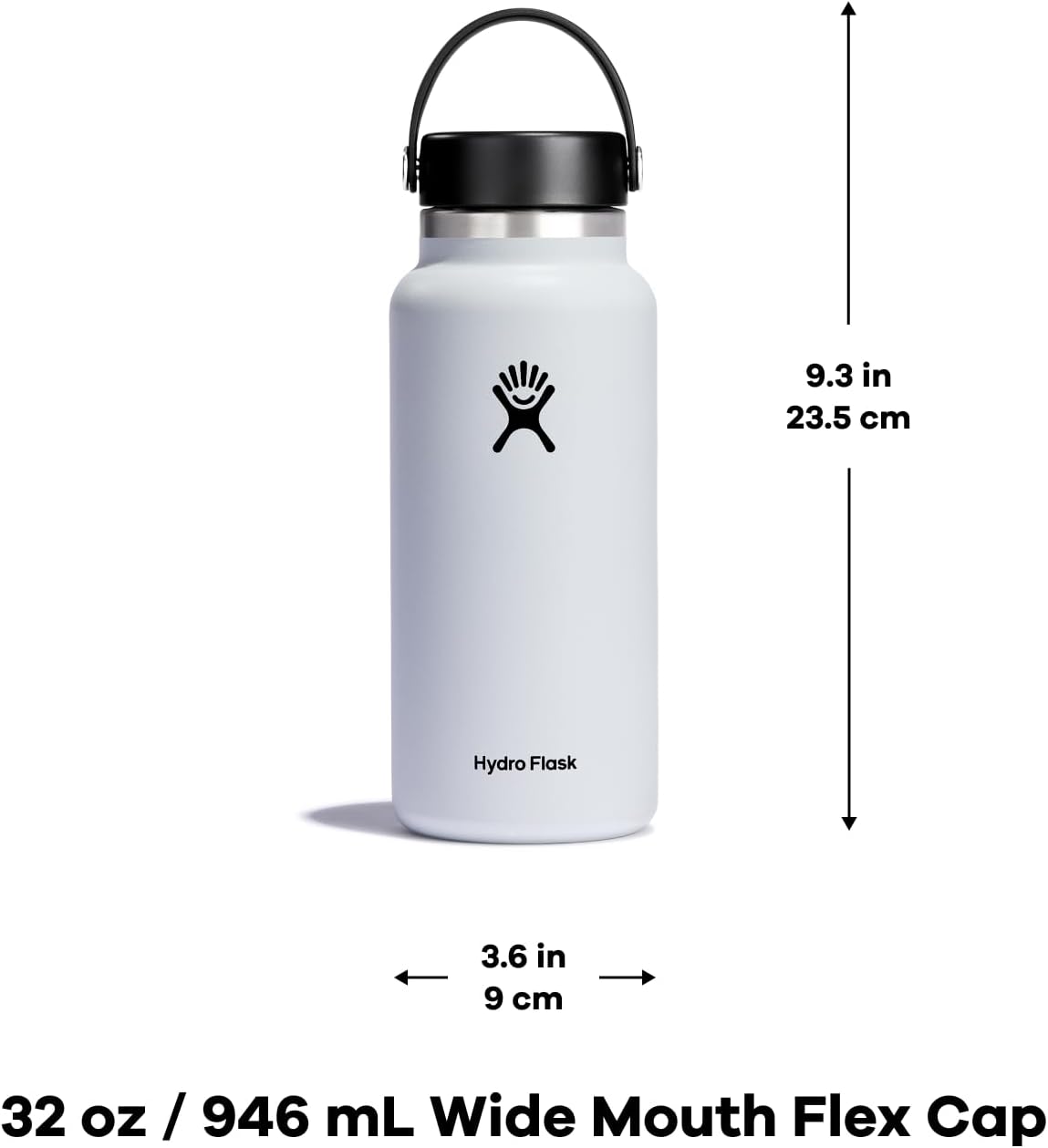 Hydro Flask – Botella de boca ancha con tapa Flex