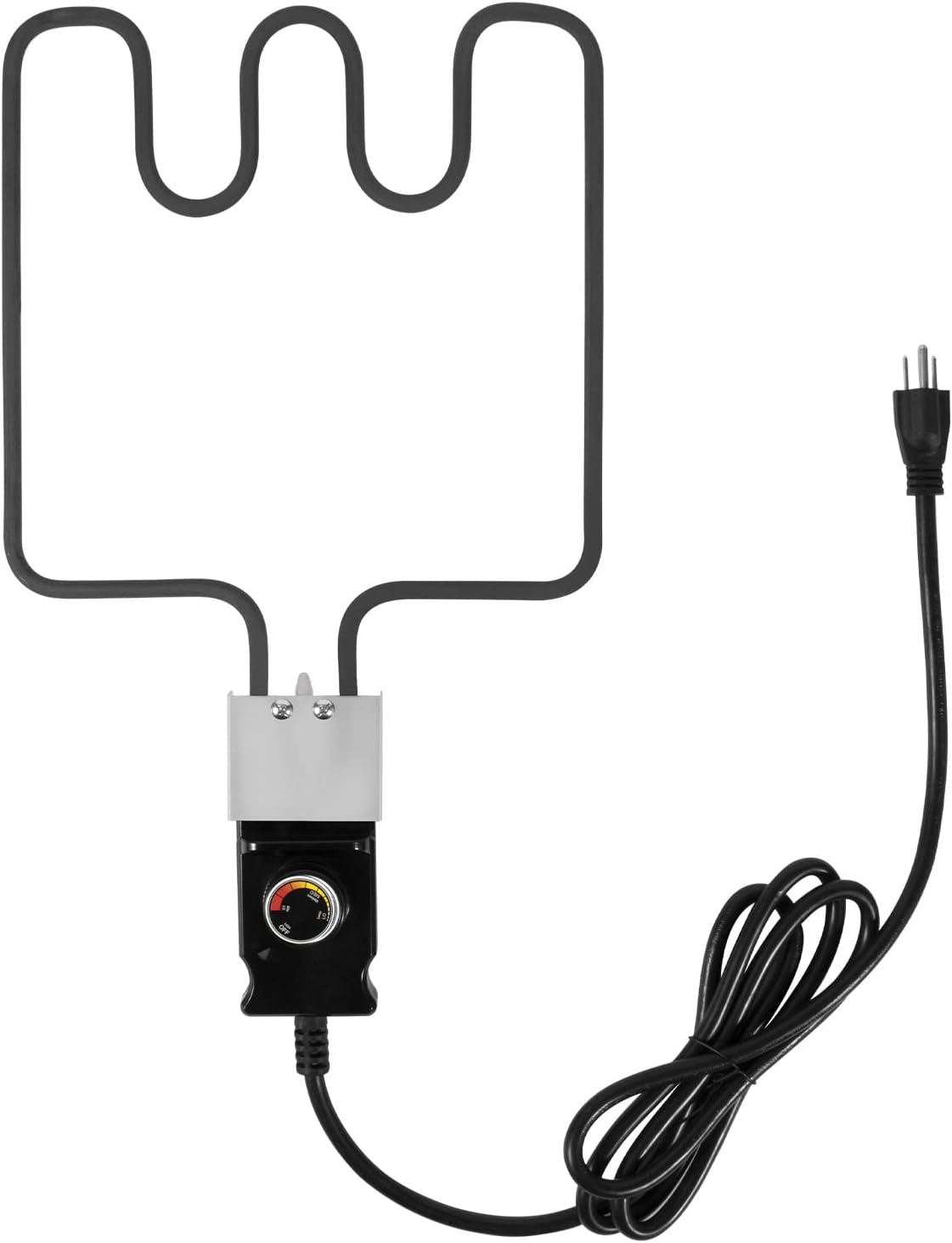 Elemento calefactor eléctrico para ahumador y parrilla con controlador de cable de termostato ajustable, elemento calefactor de 1500 W para