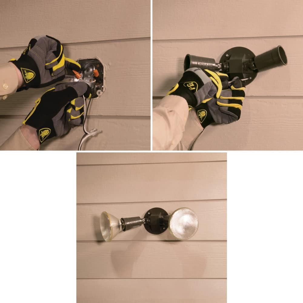 HALO PWT250WH 300W – Reflector de plástico de doble cabeza PAR, color blanco