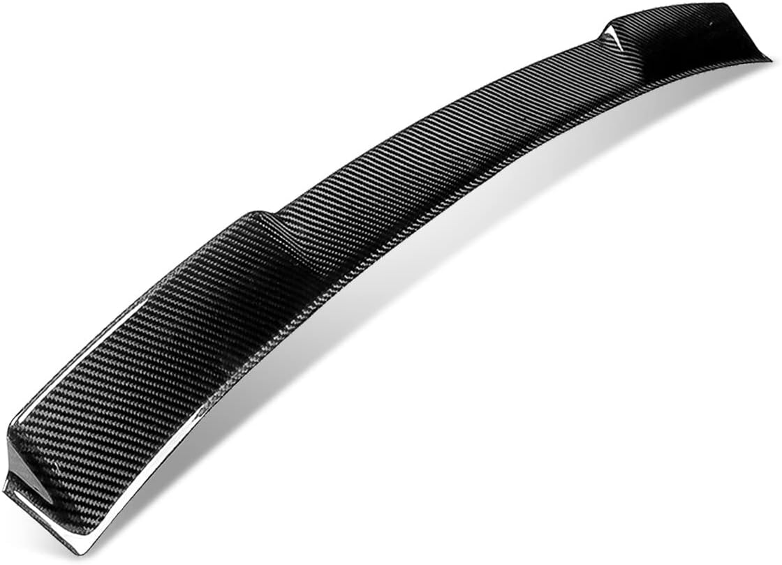 DNA MOTORING 2-RSP-6434-CF Alerón de techo de ventana trasera de fibra de carbono compatible con Acura TSX 2009-2014