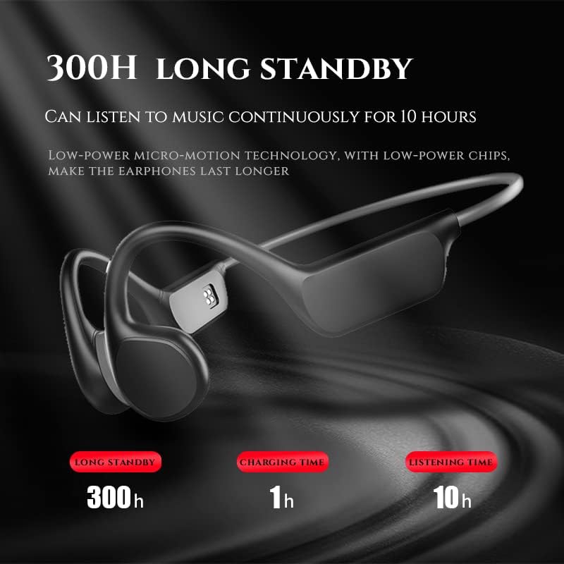 Gogailen Auriculares de conducción ósea para natación, auriculares submarinos para natación, memoria integrada de 32G IPX8 impermeable, Bluetooth
