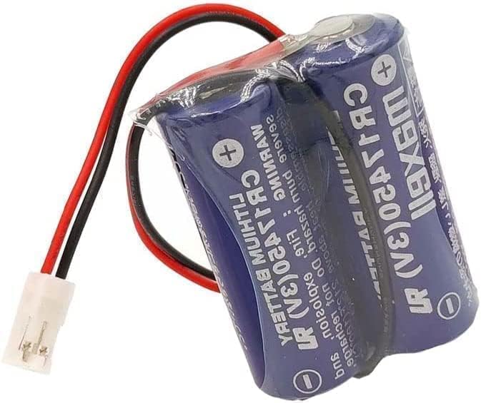 XIAOXX (1 unidad) 2CR17450-2WK27  D80UB016170 3V 2600mAh Batería para Mazak 2CR17450 3V Batería