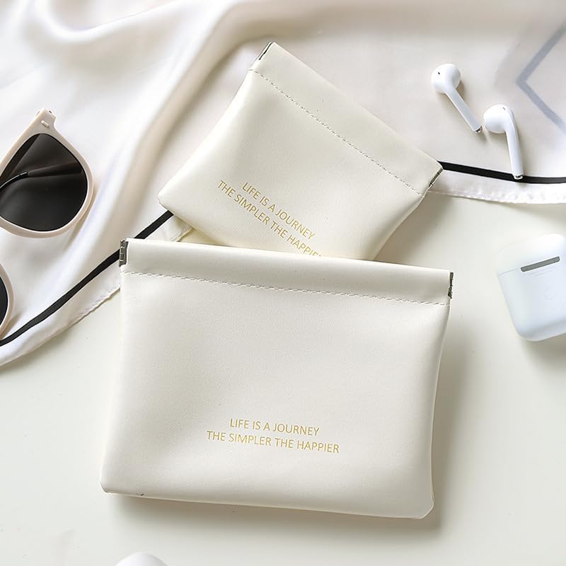 2 mini bolsas de maquillaje para bolso, bolsa de maquillaje de bolsillo pequeño, bolsa de viaje para cosméticos, bolsa de viaje impermeable, sin