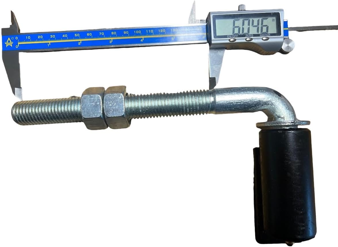 JM Steel – Bisagras soldadas con perno en J de 34 pies para puertas resistentes, capacidad de peso de 600 libras, 7 pulgadas de largo, brazo de