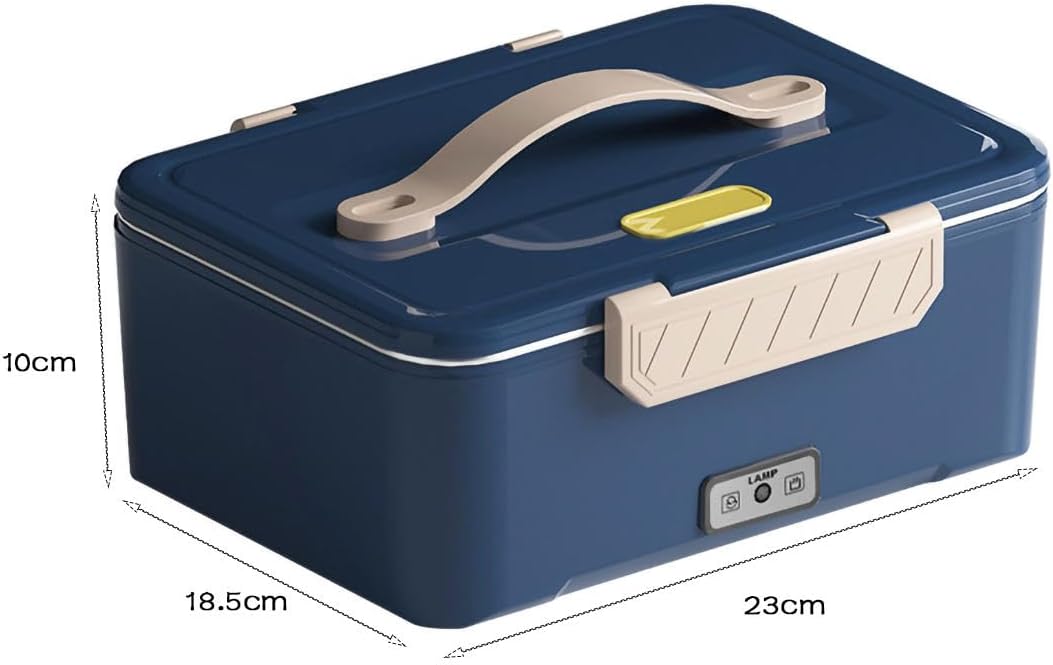 KALWEL, Fiambrera climatizada,Fiambrera calefactora para el trabajo,Calentador de alimentos para coche,Loncheras Electricas para Calentar