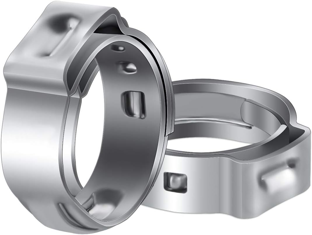 LOKMAN – Abrazaderas de cincho PEX de acero inoxidable, abrazaderas de presión, anillos de cincho para conexiones de tubería PEX