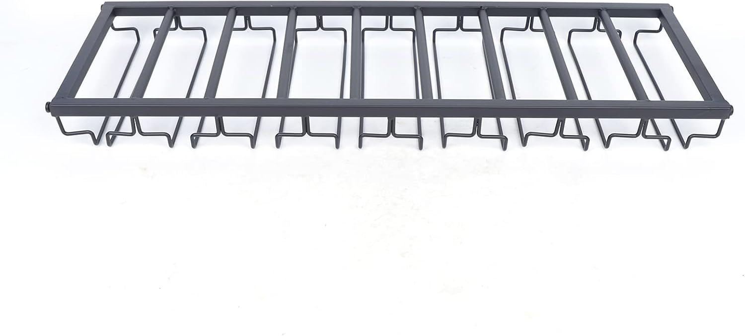Estante de cristal para botellas de vino montado en la pared de 3 capas, estante de metal rústico para vino, estante de metal para botellas de metal