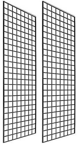 #1900B (caja de 2) Panel de rejilla para exhibición al por menor – Rejilla metálica perfecta para cualquier exhibición minorista, 2 pies x 6 pies, 2