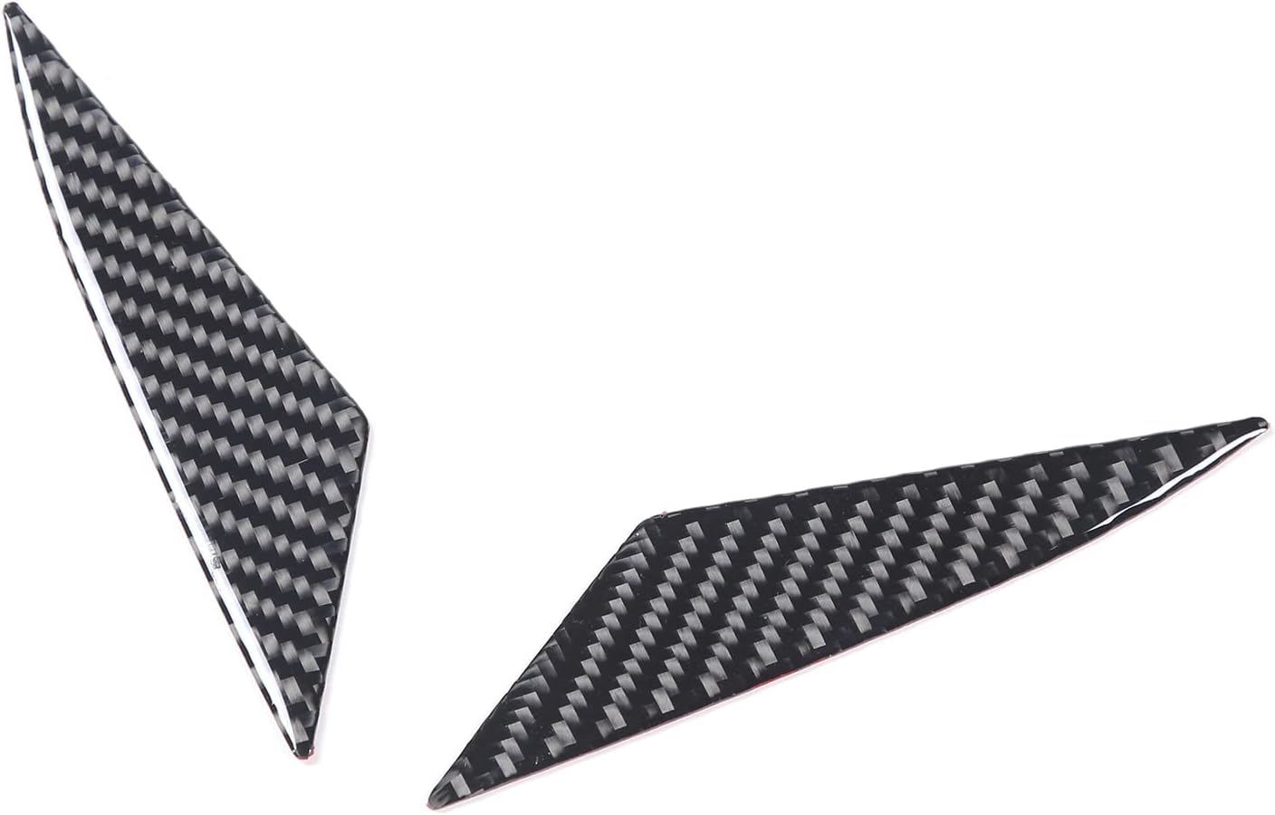 Adhesivo triangular de fibra de carbono real para luz trasera trasera compatible con Chevrolet Corvette C8 2020-2023, accesorios de moldura de