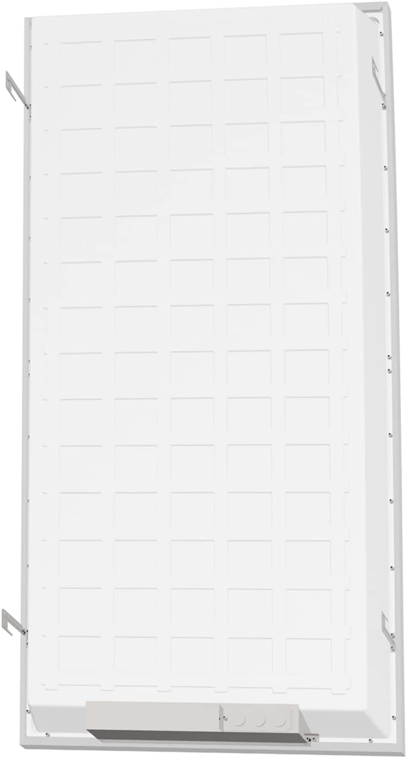 LEDMyplace – Panel de luz LED 2 x 4 con 2 unidades, 72 W, 4000 K, lámpara LED de techo caído con 9000 lm, retroiluminación plana, regulable,