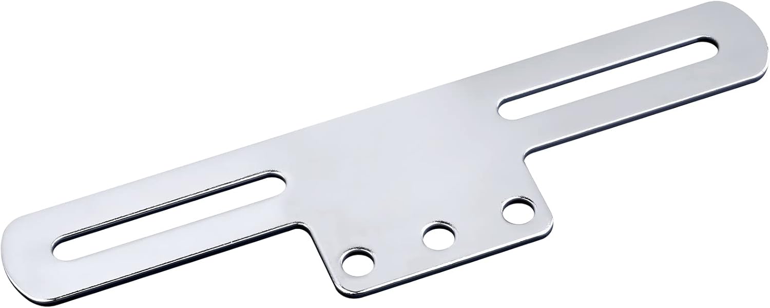 Soporte de aluminio para placa de matrícula con soporte de luz para remolques, camiones, automóviles, motocicletas, marco de matrícula ajustable