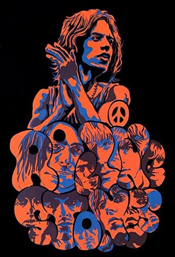 Póster de The Rolling Stones, Mick Jagger, arte pop