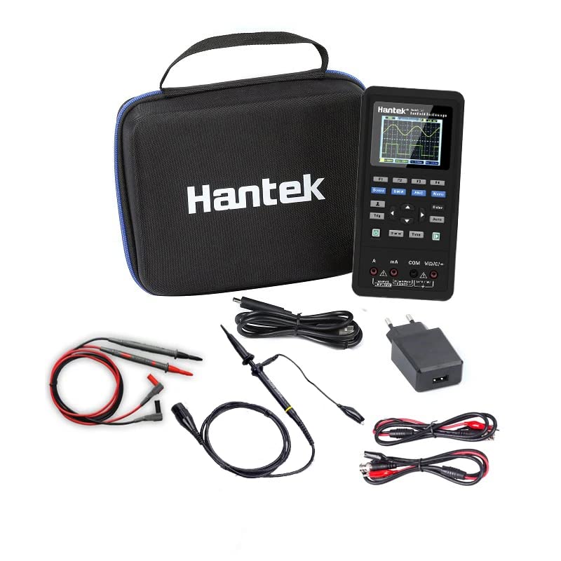 Hantek Osciloscopio Digital Software Portátil Automotriz 2D72 2D42 2C42 2C72 Multímetro Mini Osciloscopio Generador de Señal 3 en 1 USB