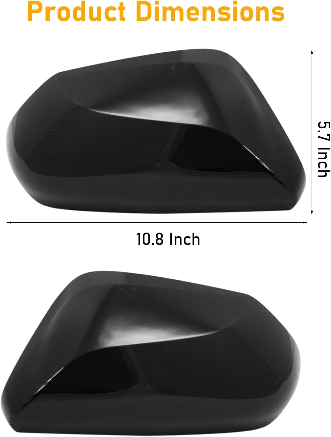 Compatible con cubierta de espejo retrovisor Toyota Camry 2018-2023, tapa de 8 generación para conductor y pasajero, cubierta de espejo retrovisor