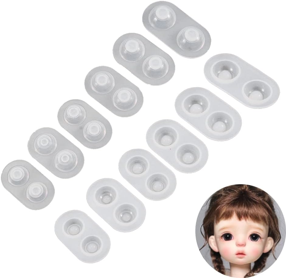 Molde de ojo de muñeca de pupila, molde de silicona de resina, juguete de peluche, ojos de pupila, molde de ojos, fundición de epoxi, hecho a mano,