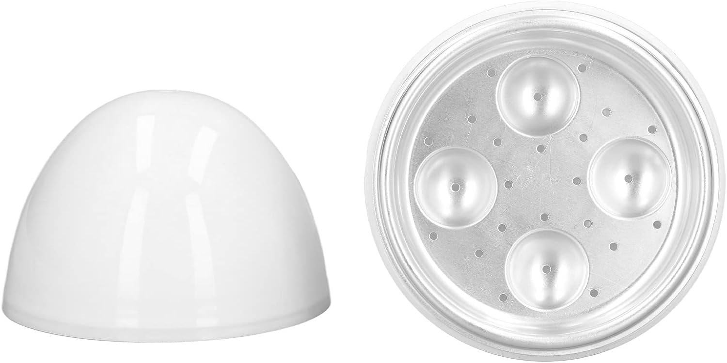 Olla de huevos duros, olla rápida para huevos, olla eléctrica de huevos con capacidad de 4 huevos para huevos duros, huevos escalfados, huevos