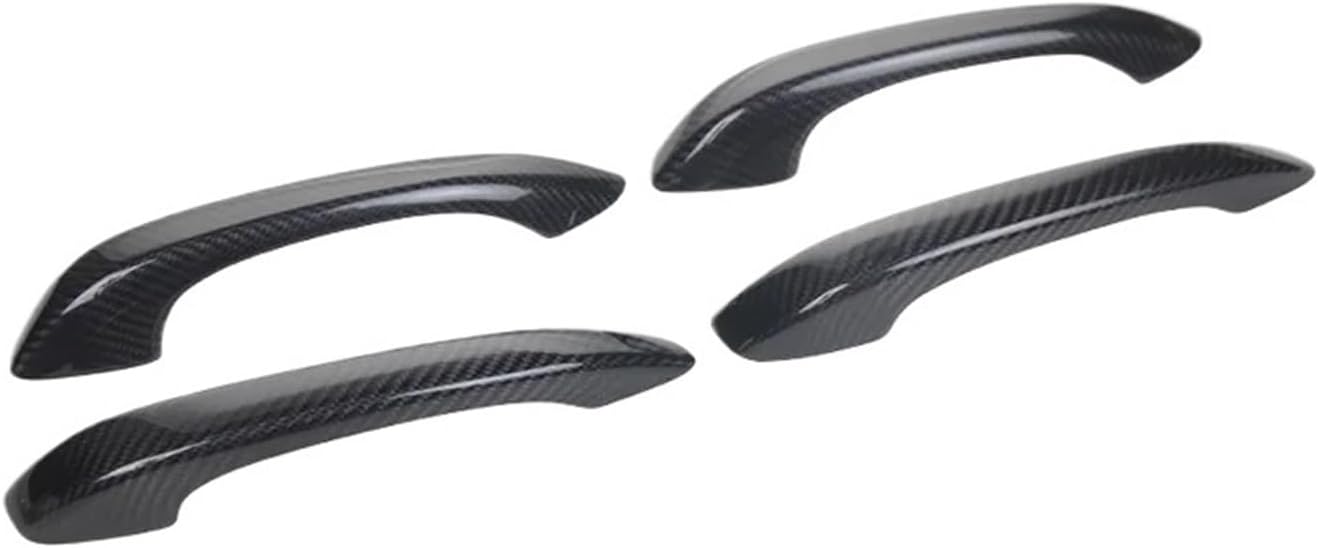 4pcs Carbon Fiber Door Handle Cover Trim Compatible with Porsche Macan 2014-2020 Door Handle Cover Car Accessory