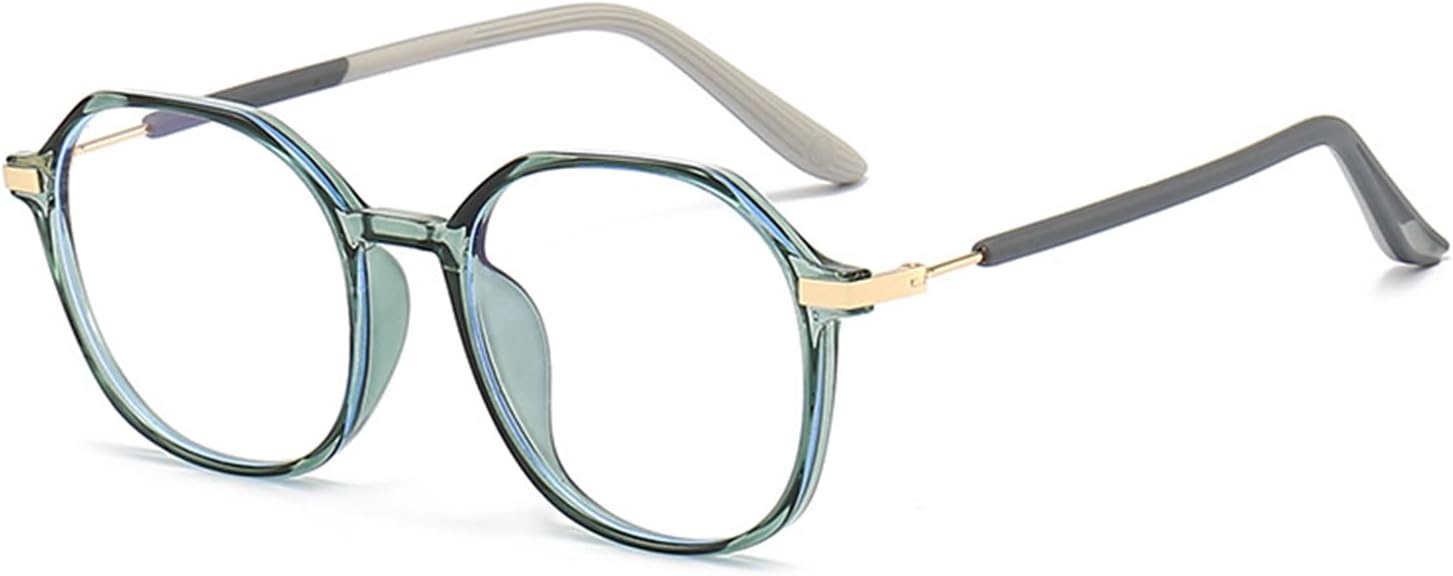 Lentes de bloqueo de luz azul, de gran tamaño, retro de los años 60, antifatiga ocular y protección UV, montura TR90