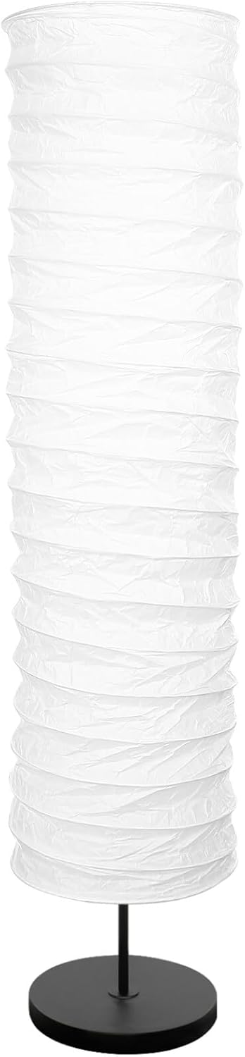 Abaodam Pantalla de lámpara de pie de papel, cubierta de lámpara de pie de papel, cubierta de lámpara de pie, bombilla, jaula de guardia, linterna
