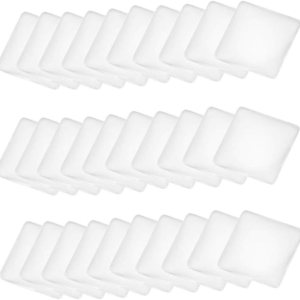 EXCEART 100 piezas de cabujones de cúpula de vidrio cuadrado con parte trasera plana de cristal transparente para foto colgante de joyería artesanal EXCEART 100 piezas de cabujones de cúpula de vidrio cuadrado con parte trasera plana de cristal transparente para foto colgante de joyería artesanal