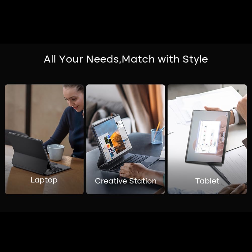 Docooler T30Pro – Computadora portátil con pantalla táctil IPS 2K de 13 pulgadas, 16 GB de RAM 512G-1T SSD, computadora de aprendizaje de oficina