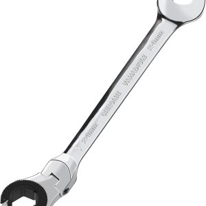 LOSCHEN 1 llave de trinquete de cabeza flexible abierta de 0.945 in, llave de trinquete métrica con 72 dientes, llave de trinquete de tubo de acero LOSCHEN 1 llave de trinquete de cabeza flexible abierta de 0.945 in, llave de trinquete métrica con 72 dientes, llave de trinquete de tubo de acero