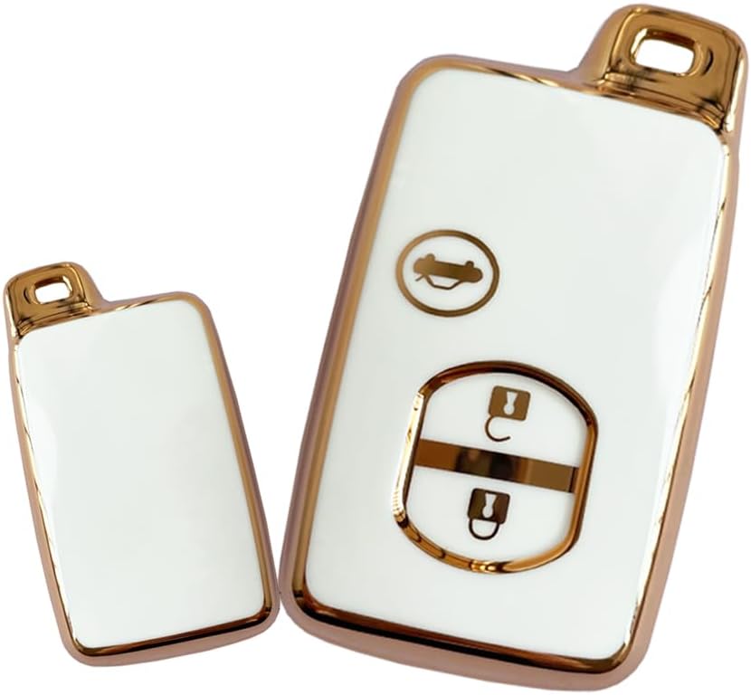 HIBEYO Para Toyota 86 Crown Mark X Camry Prius Wish Ractis Avensis Aqua IQ Vitz Land Cruiser Prado Key Fob Accesorios Cubierta de llave Smart Key