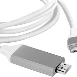 Cable HDMI USB-CPD 4K compatible con Nothing Ear 1 con cable completo de 2160 p30 Hz, 6 pies6.6ft blanco, compatible con Thunderbolt 3 Cable HDMI USB-CPD 4K compatible con Nothing Ear 1 con cable completo de 2160 p30 Hz, 6 pies6.6ft blanco, compatible con Thunderbolt 3