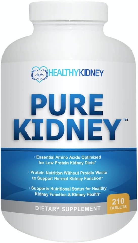 Suplemento de salud renal pura y libro de cocina de dieta renal para rejuvenecimiento, dieta baja en proteínas y suplemento renal. Libro de dieta