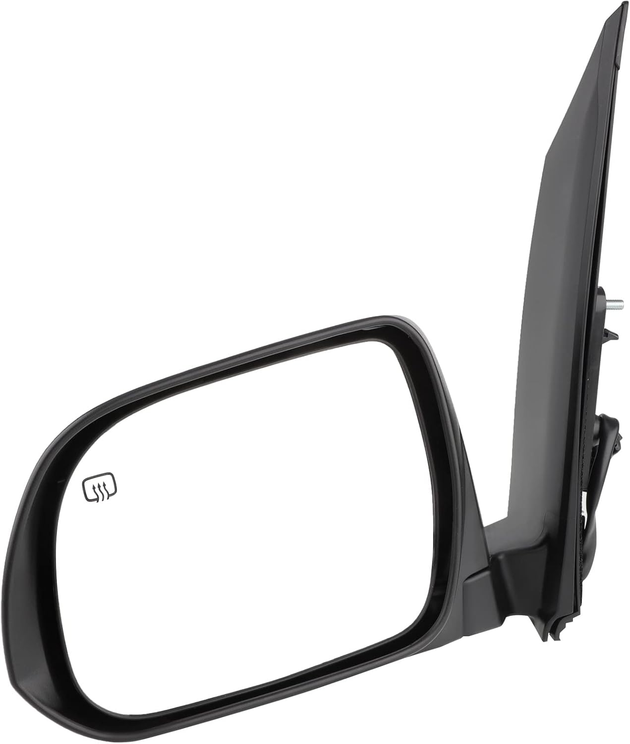 SCITOO Espejo retrovisor lateral izquierdo para Toyota Siena Power Adjusted Heat Black Espejo exterior liso TO1320265