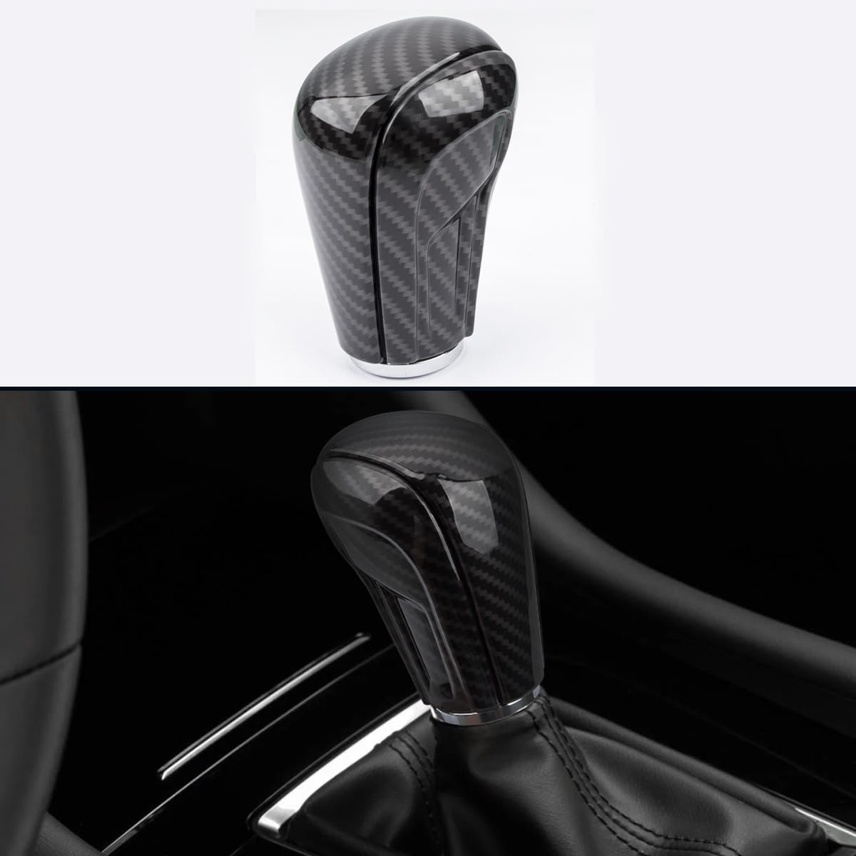 HNLUY Moldura para Mazda M3 CX-30 CX-50 Accesorios Cubierta de Pomo de Cambio Automático Cubierta de Tapón Protector Interior Deportivo Estilo –
