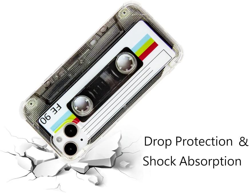 FAteamll Funda para iPhone 14 Plus, acabado mate, carcasa trasera suave resistente con esquinas reforzadas, TPU suave, parachoques retro, funda de