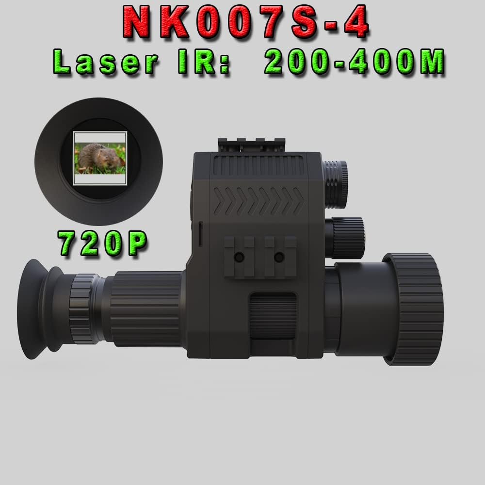 ERYUE – Dispositivo de visión nocturna, digital de visión nocturna, monocular, 200-400M, videocámara infrarroja de viaje, soporte para grabación de