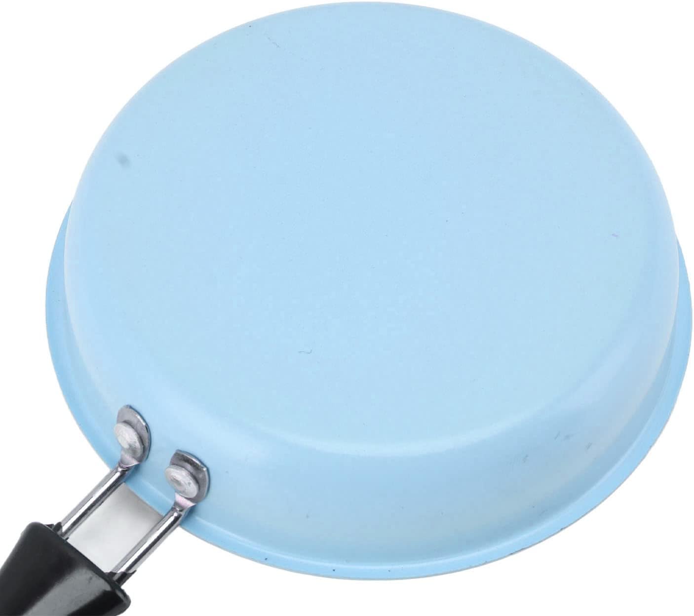 Mini sartén, sartén de acero inoxidable de 4.7 pulgadas, sartén antiadherente para huevos, tortillas, sartén pequeña para huevos y panqueques (azul)