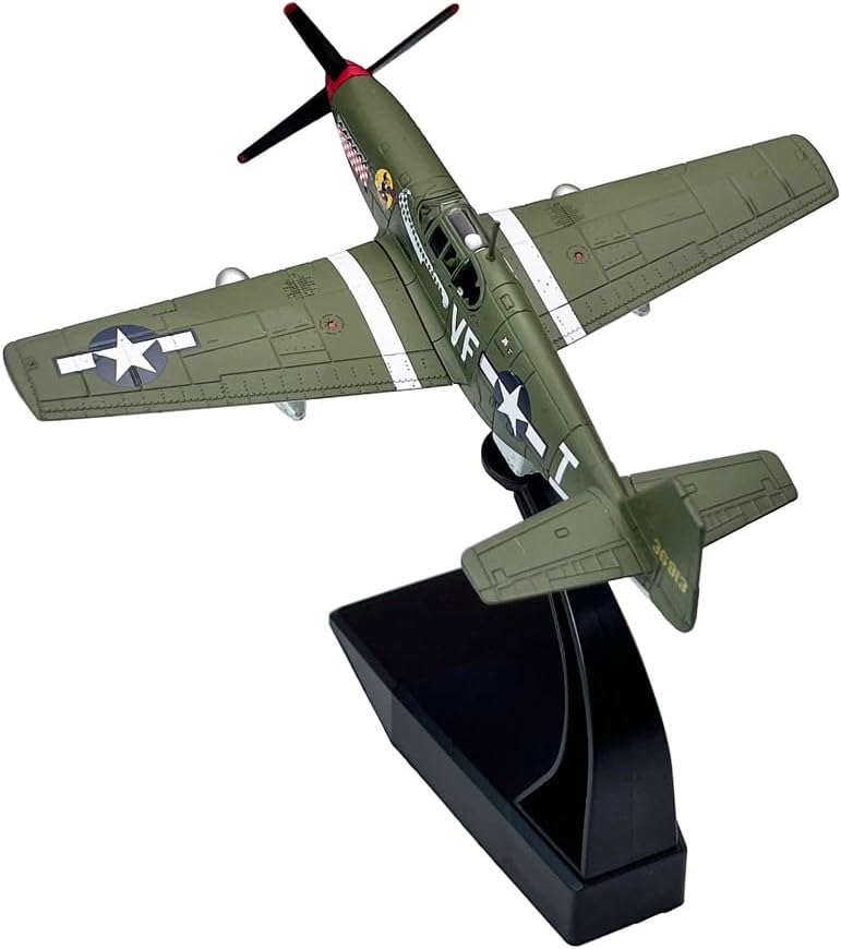 172 Escala US P51 P-51 Mustang Fighter Avión Metal Militar Avión Juguete Modelo Modelo Colección Regalo