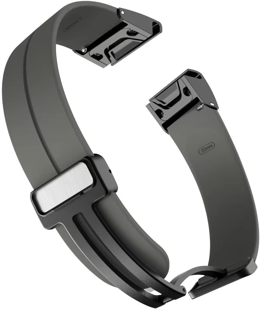 Correa deportiva Conm para Garmin Fenix 7x76x Gps65x5, correa magnética de repuesto de silicona de 0.866in y 1.024in