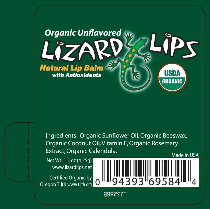 Lizard Lips Certificado orgánico USDA – Paquete variado de 4 sabores