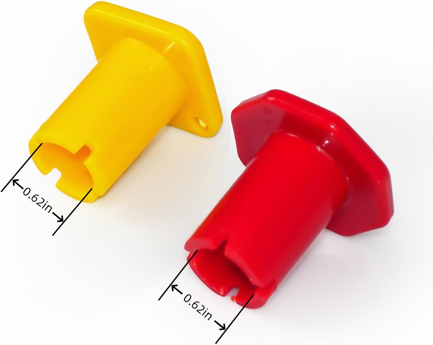 298818N – Juego de pomos de freno de aire de estacionamiento para semirremolques de camión y 298817N rojo para remolque de tractor de 58 0.62