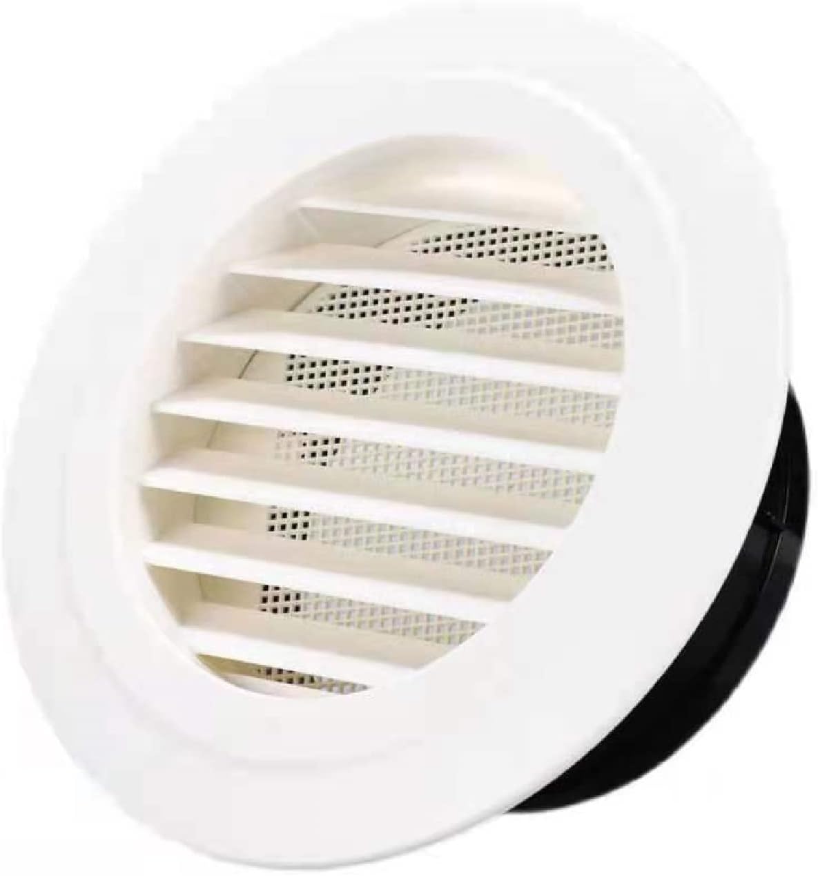 Cubierta de ventilación de aire de 6 pulgadas, cubierta de rejilla redonda de ABS para baño, oficina, hogar, sistema HVAC (ø150 mm)