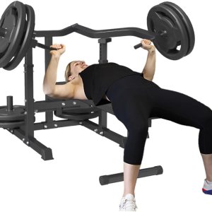 Máquina de prensa de pecho de banco de pesas con 7 posiciones ajustables, inclinación plana para entrenamientos de brazos y abdominales Máquina de prensa de pecho de banco de pesas con 7 posiciones ajustables, inclinación plana para entrenamientos de brazos y abdominales