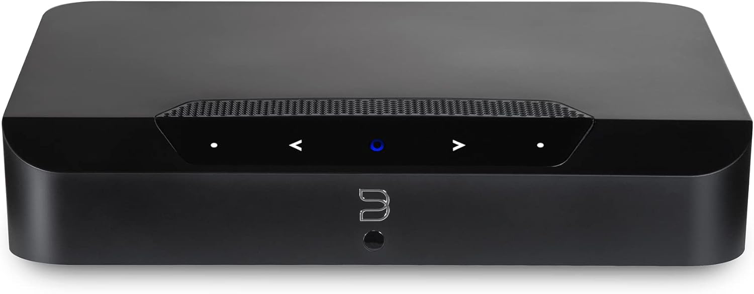 Bluesound Powernode Edge Amplificador inalámbrico de transmisión de música de alta resolución para múltiples habitaciones + control remoto RC1,