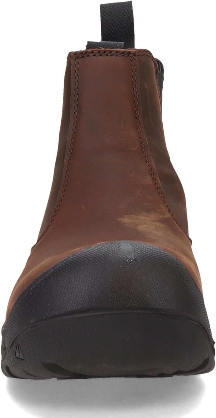 KEEN Utility Botas de trabajo Juneau Romeo de altura media con puntera suave, impermeables, para hombre