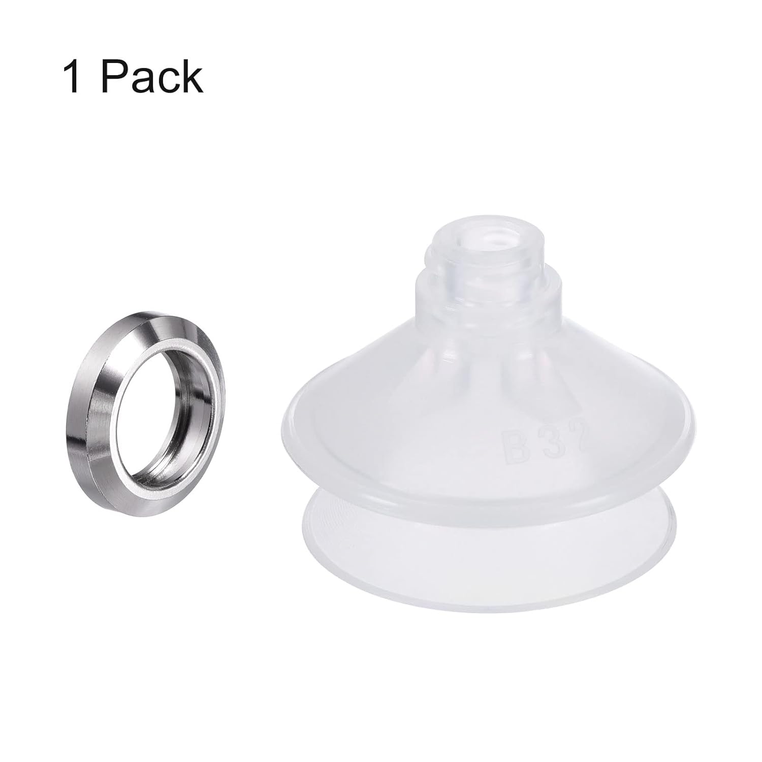PATIKIL Ventosa al vacío, 1 paquete de goma de silicona de 0.157 in de diámetro interior x 1.299 in de diámetro exterior neumático de fuelle con