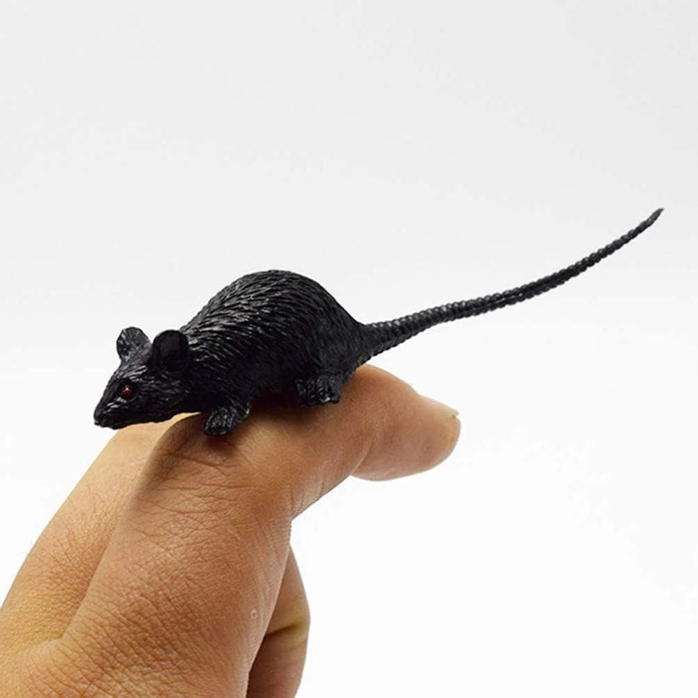 Gadpiparty 6 piezas de ratones falsos de simulación de mini ratón, ratones falsos, ratones espeluznantes, ratones realistas de terror novedosos para