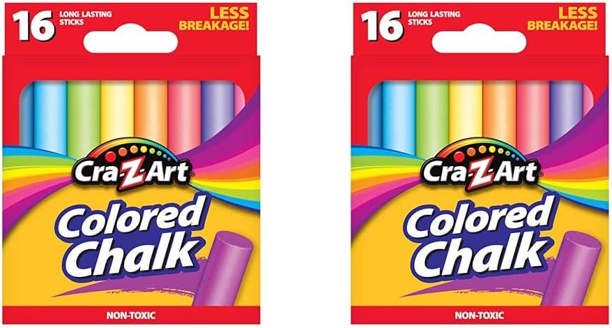 Cra-Z-Art Tiza de colores, 16 unidades (10801-48), surtido (paquete de 2)
