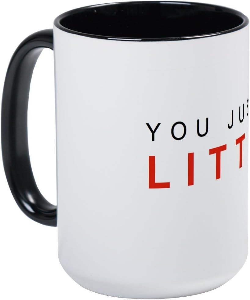 CafePress Litt UP Mugs Taza de café de cerámica de 15 oz (15.0 fl oz)