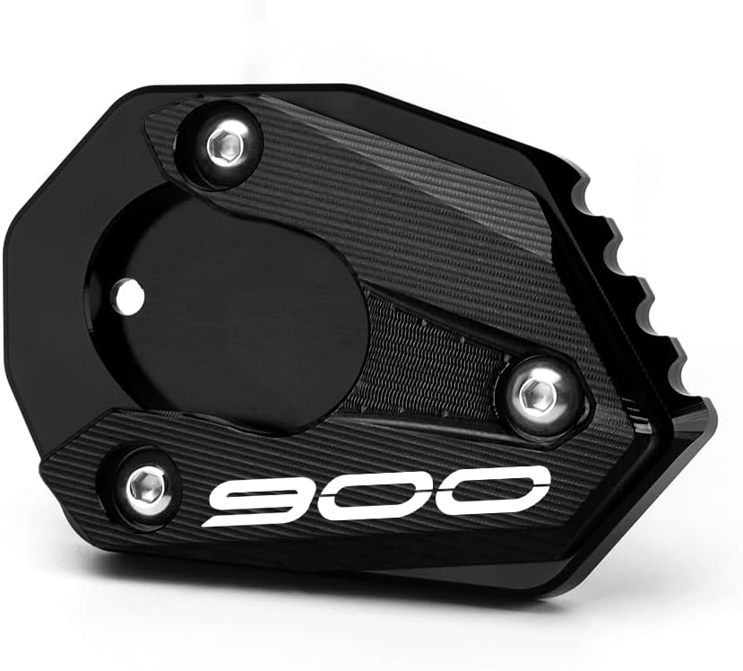 Mokiton Placa de soporte de extensión de soporte lateral para motocicleta compatible con Kawasaki Z900 2017-2023  Soporte de almohadilla de pie Z