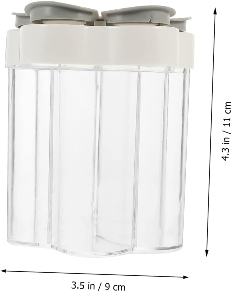 HOMSFOU 3pcs 5 5 en 1 botella de condimento recipientes de salsa dispensador de polvo especias asador botellas de plástico condimentos envase vacío