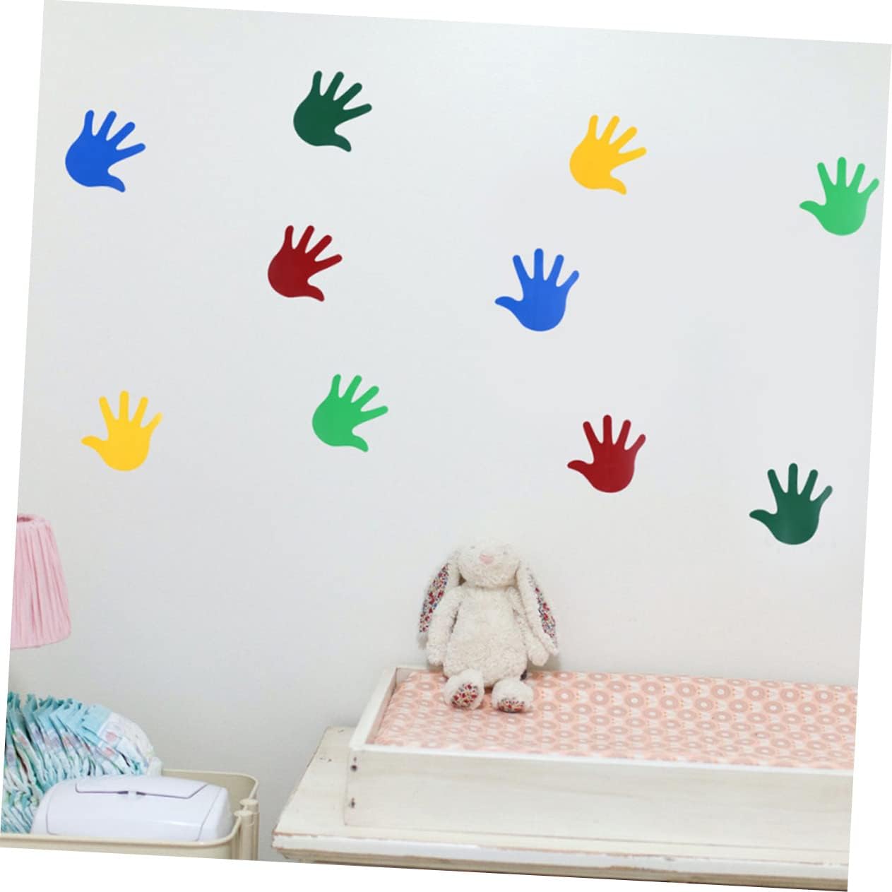 Totority 30 pares de calcomanías de pared para bebé, calcomanías de dibujos animados para niños, calcomanías de huellas para piso, calcomanías para
