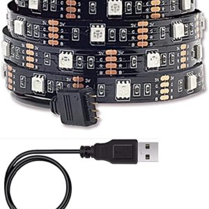 Fengyan – Luces de paisaje de 16.4 ft, tira LED RGB USB 5050, lámpara flexible infrarroja DC5V, luces LED para sala de estar, luz de fondo de TV, Fengyan – Luces de paisaje de 16.4 ft, tira LED RGB USB 5050, lámpara flexible infrarroja DC5V, luces LED para sala de estar, luz de fondo de TV,